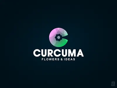 Curcuma brand corporate curcuma design flowershop ideas identity la7rev logo mark michaellazarev symbol