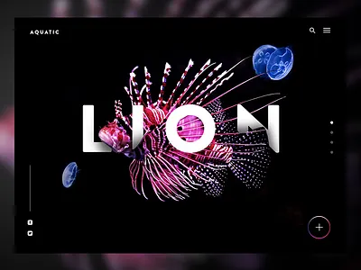 Sea life landing page animal clean design fish landing page sealife ui ux web web design website