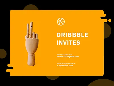 2 Dribbble Invite clean dribbble invite dribbleinvite graphic simple two