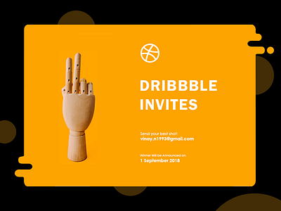 2 Dribbble Invite clean dribbble invite dribbleinvite graphic simple two