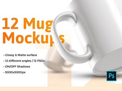 12x Mugs Mockups branding bundle design logo mock up mockup mockup set mockups mug mock up mug mockup mugs mugs mockup mugs mockups packaging presentation print printing psd scene creator template