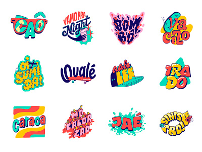 Google - Stickers brazil google google allo illustration lettering logotype stickers typography