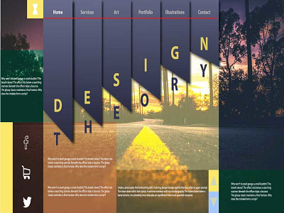 Fancy Web Page art graphic design image landing page ui ux web design web page