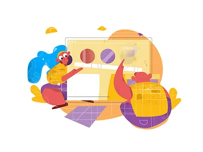 eBook Cover 2d character design ebook illustration style guide vector