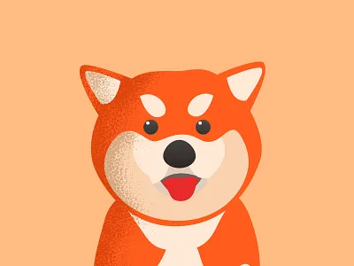 Shiba Inu cartoon illustration vector