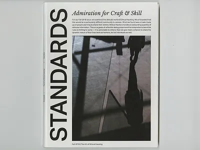 STANDARDS Magazine Cover brand design ethical ethical hacking graphic design hacking layout magazine typography