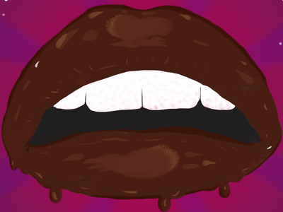 Delicious lips chocolate illustration lips lust sexy