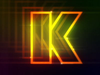 Brought to you by the letter K. design graphic design letters motion graphics retro type typography