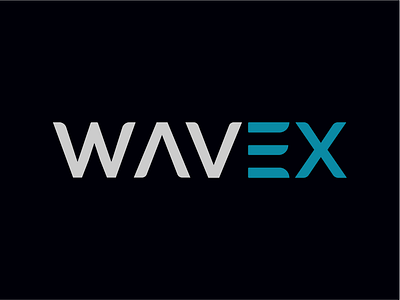 Wavex concept design designer letters logo program simple ui