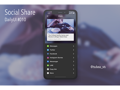 DailyUI#010 "social share" 10 app daily dailyui dailyuichallenge design news news app share sketch social social app socialshare ui ux