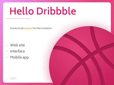 Hello Dribbble ball card design dribbble ball features figma hello hello dribbble illustration ui