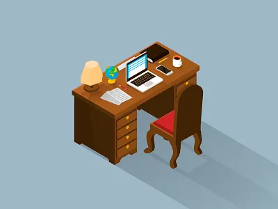 Vintage Isometric Office freepik isometric isometric office office vector vintage office