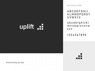 Uplift logo analytics artificial intelligence branding design geometric logo minimal monochrome square