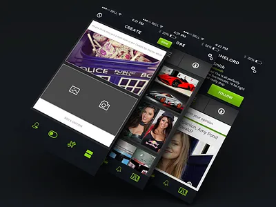 Photo Poll/Contest App contest mobile mock up photo start up ui