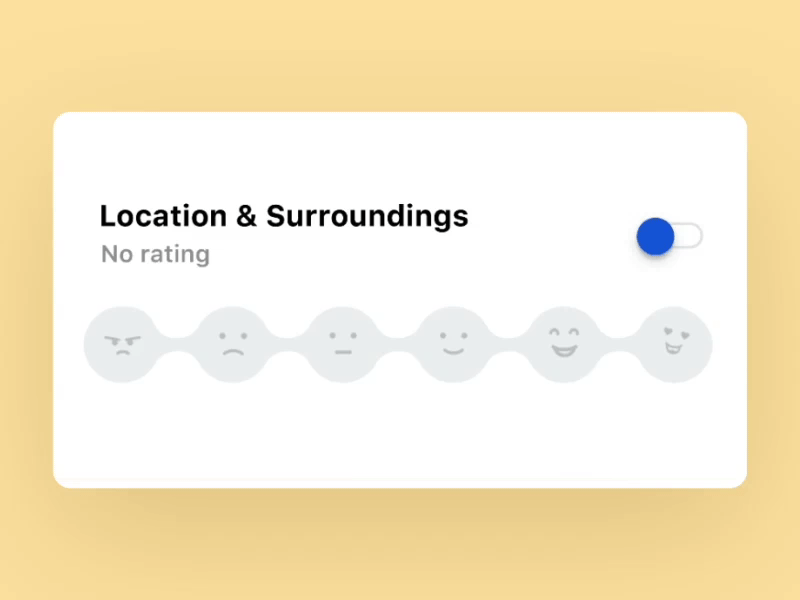 Reaction Slider 👀Framer Prototype after effects android animation code emoji feedback framer illustration ios picker prototype rating review slider smile ui