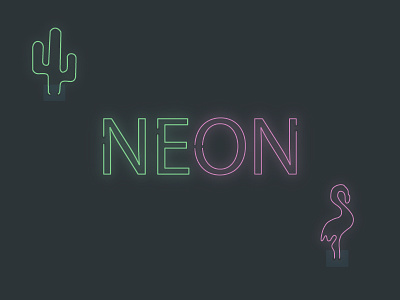 NEON design graphic graphics neon