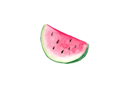 🍉 watercolor emoji
