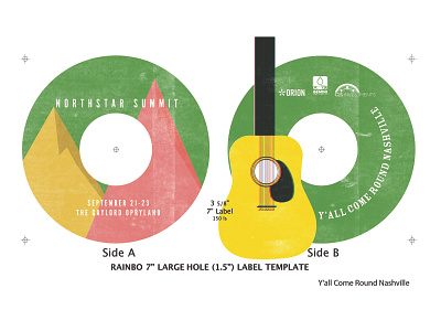 45s design illustration label
