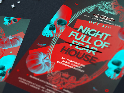 Halloween Night Party club club flyer club night club party creative flyer flyer design halloween halloween bash halloween carnival halloween flyer horror house night night club night life party scary skull