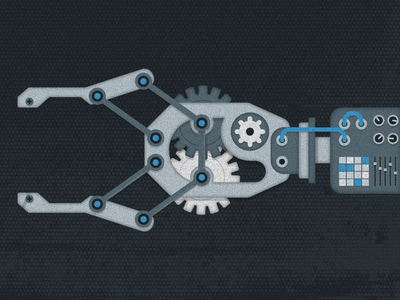 Robotic geometric illustration robot robotics vector