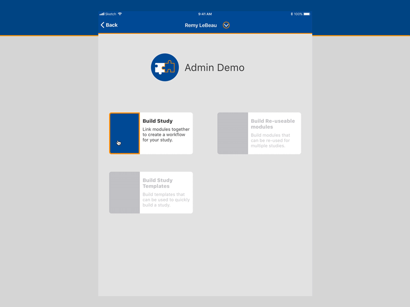 Admin demo icons illustation ipad app prototype ui ui ux ui ux design ui animation w.i.p