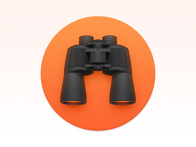 ProFind app icon binoculars find glasses mac icon macos icon osx icon profind realistic sandor skeu skeuomorph skeuomorphism telescope ui icon user interface icon ux icon