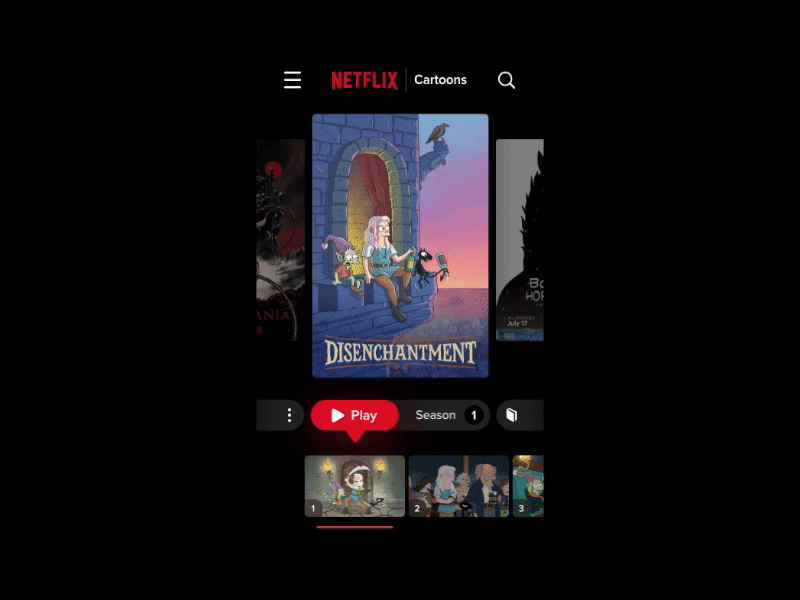 netflix | app ui app flinto netflix ui