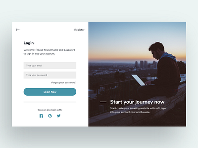 Super Duper Minimal Login Page adobe xd clean dark elegant hosting inspiration landing page light login login page minimal minimalist register sign in sign up simple trend web card web design website