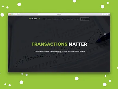 Financial Solutions - Landing concept demo finance heroimage landing landing page minimalist slider transactions ui ux webdeisgn webpage website