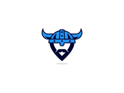 Local Viking icons illustration local mascot vikings