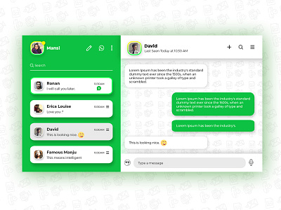 Dribble design hompage webpage whatsapp