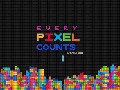 pixel tetris colors design illustration pixels quote tetris typogaphy