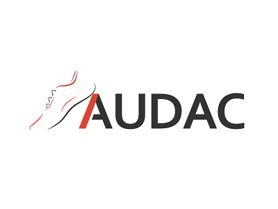 Audac Shoes athletes audac black creative design footwear logo red shoe sports typography unique