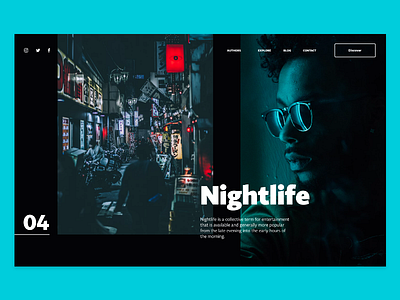 Nightlife adobexd dailyui uidesign ux web adobe