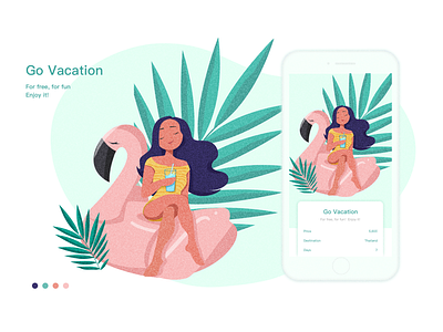 Go vacation colorfull ui 插图 设计