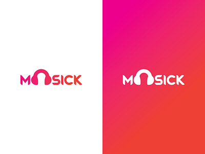 Moosick Logo Concept branding design logo logo alphabet music stream typography vector virtuosoalpha