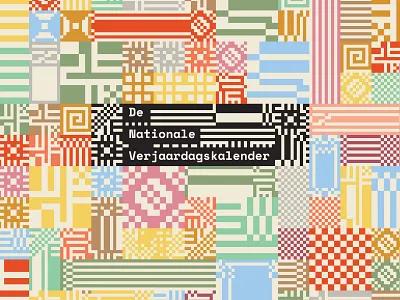 National Birthday Calendar big data bitrot branding calendar data graphic design identity logo logo design patterns pixel art privacy security tile design tiles