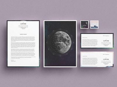 LUMINA Letterhead + Comps branding brochure business catalogue editorial elegant indesign lookbook magazine modern portfolio studio template