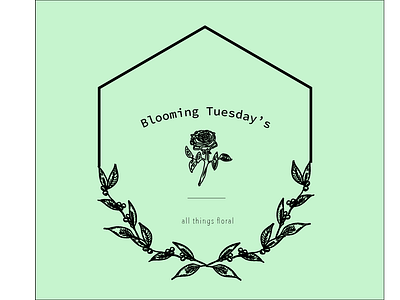 Blooming Tuesday branding design florist flower graphic graphic design handdrawn handrawing icon illustration illustrator lettering logo logodesigner minimal mobile vector vector art web website