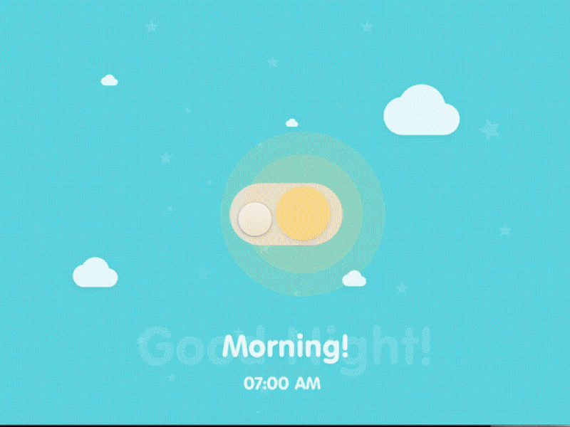 Day/Night Switch animation illustration interaction switch toggle ui