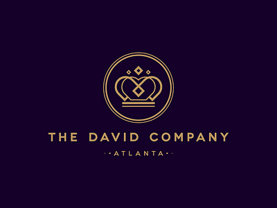 THE DAVID COMPANY / logo app branding crown design designer gold graphic identity logo mark usa website