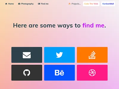 Personal Site – Contact css html landing page ui web design website