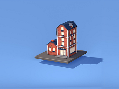 some low poly stuff 3dsmax blue cinema4d design hostel low poly toronto