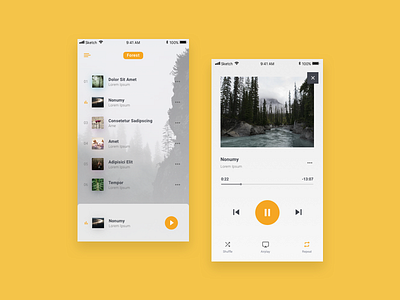 Music App app ui ux