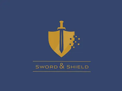 Twelve of Thirty Logos Challenge: Sword & Shield design logo logodesign swordandshieldlogo swordshieldlogo thirtylogos thirtylogoschallenge