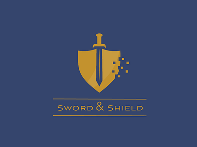 Twelve of Thirty Logos Challenge: Sword & Shield design logo logodesign swordandshieldlogo swordshieldlogo thirtylogos thirtylogoschallenge