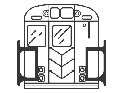 Good Ol Sub line art nostalgic subway