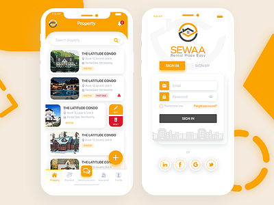 Rent a house App app design design app mobile design