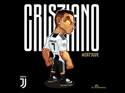Cristiano Ronaldo Illustration cr7juve cristiano cristiano ronaldo football illustration mascot character mascot design sport sport design