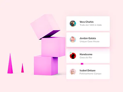 Apartment Search apartment app design dribbble minimal pink square ui ux